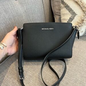 Michael Kors Black Selma Crossbody Bag